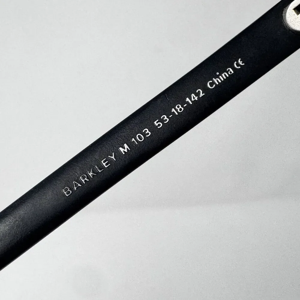 Warby Parker Barkley M103 Black Gray Eyeglass Frames 53-18-142